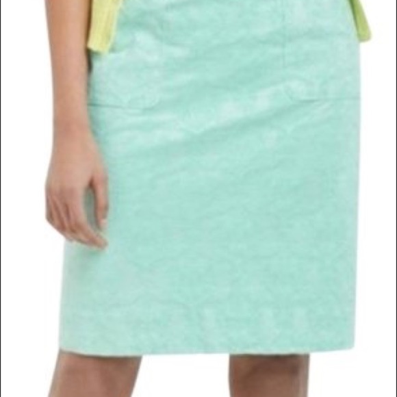 Anthropologie Turquoise Skirt - Picture 2 of 10